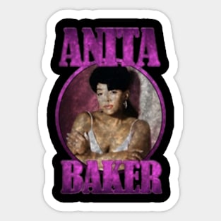 Retro Anita Baker Sticker